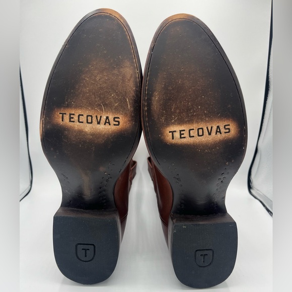 Men’s Leather Tecovas Brown Boots Size 11.5 - Picture 7 of 10